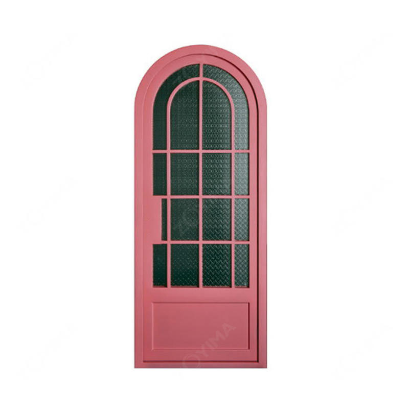 ZYM-W171 أبواب أمامية فرنسية ملونة من الحديد المطاوع