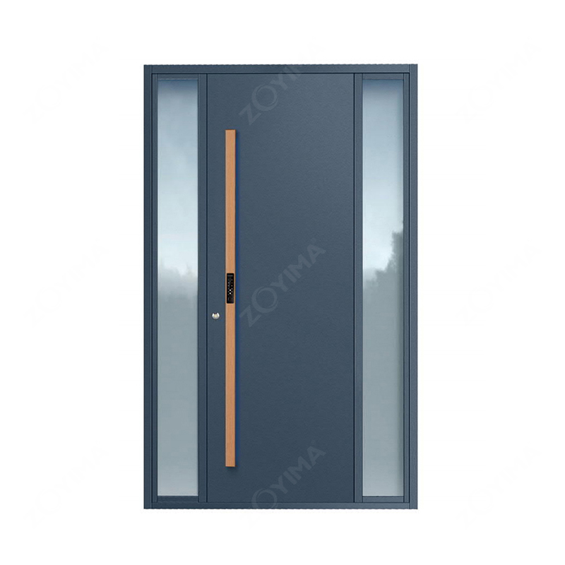 ZYM-P611 أبواب مفردة متينة من الحديد المطاوع